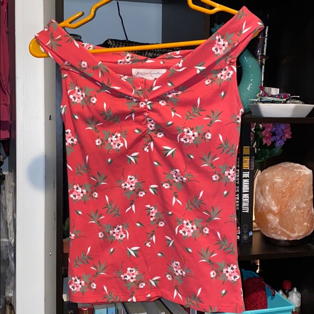 off the shoulder tank/tee